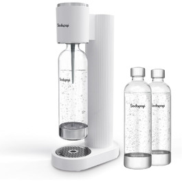 Водопровідна система Sodapop Cooper: стильна та компактна, 44.9 см (білий колір, 3 PET-пляшки в комплекті)