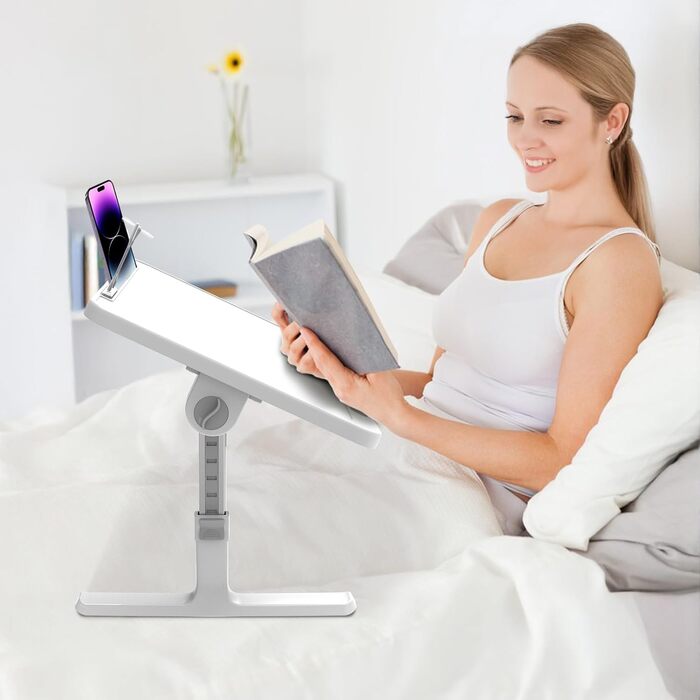 Стіл для ноутбука в ліжко Huracan, регульований, портативний, 60x40 см, чорний