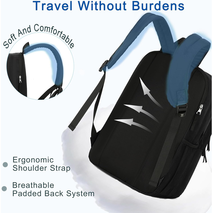 Чорний рюкзак для ноутбука 15.6