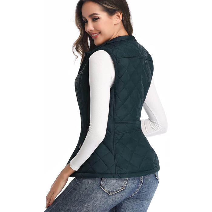 Жіноча жилетка LONGKING: легка, без рукавів, з капюшоном, для активного відпочинку, зелена
