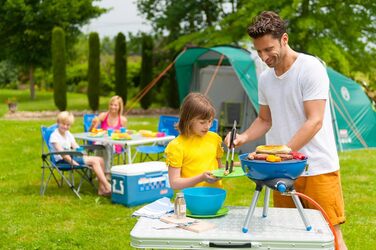 Газовий гриль Campingaz Party Grill 400 R для кемпінгу та пікніка, антипригарна плита, універсальний готувальний пристрій