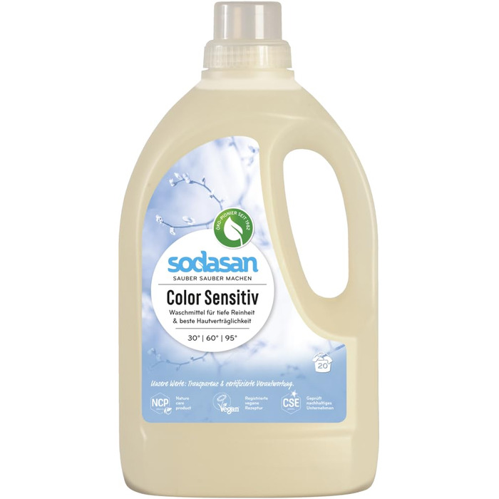 Рідкий пральний засіб Color Waschmittel Sensitiv для чутливої шкіри, 6 x 1,5 л (набір 20 шт)