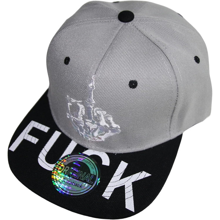 Кепка Snapback Beybey з принтом черепа, сірий колір, стильний дизайн