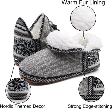 Тапочки халатні жіночі COFACE Lammfell, теплі, з м'якої вовни, сірі, 37/38 EU