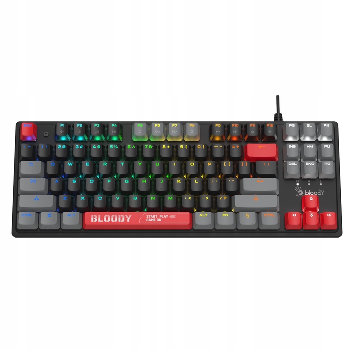 Ігрова механічна клавіатура Bloody S310N TKL RGB Red 1ms
