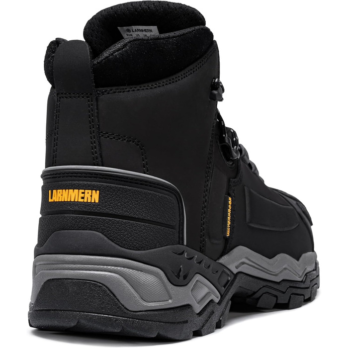 Черевики робочі чоловічі LARNMERN S3, водонепроникні, антистатичні, з металевим підноском, для будівництва, комфортні, чорні, 45 EU, широкі
