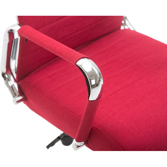 Крісло офісне Kolumbus, тканина, ергономічне, для довготривалої роботи, ігрове, для дому та офісу, червоне