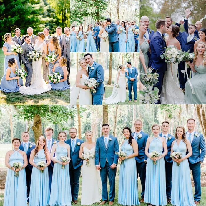 Краватки для чоловіків HISDERN: святкові краватки з кишеньковим хустинкою, класичний візерунок, в клітинку, для весілля та ділових зустрічей, блакитний колір