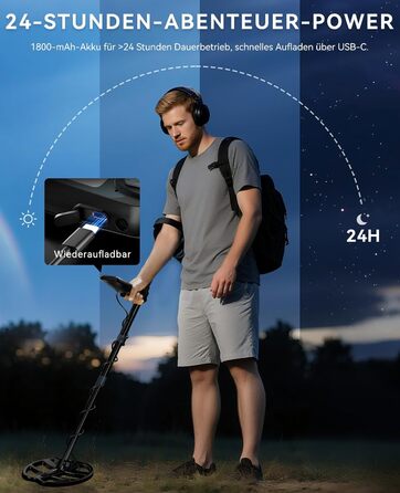 Металодетектор SUNPOW Pro Set для дорослих та дітей – професійний набір, висока точність, 4 режими пошуку, LCD-дисплей, повний комплект