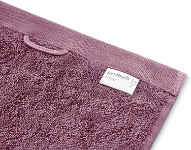 Herzbach Home Towel Set 100% Cotton - Soft & Absorbent - Malve