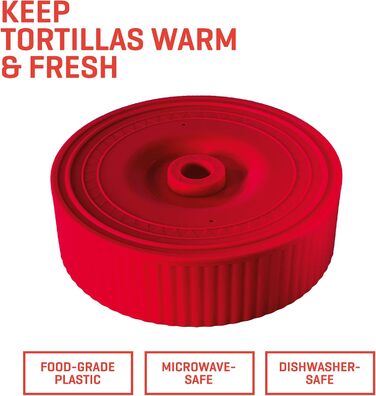 Cast Iron Tortilla Press - Taco & Roti Maker with 100 Sheets of Baking Paper - 8 Inch Kitchen Gadget for Tortillas, Roti, Tawa, Dosa & Dumplings