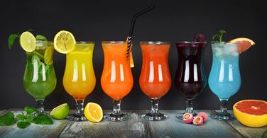 6 шт. склянок для коктейлів Sendez, 480 мл, Long Drink, склянка для напоїв