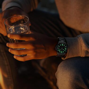 Годинник чоловічий LN LENQIN з нержавіючої сталі, водонепроникний, з датою, кварцовий, аналоговий, чорний, бізнес-стиль