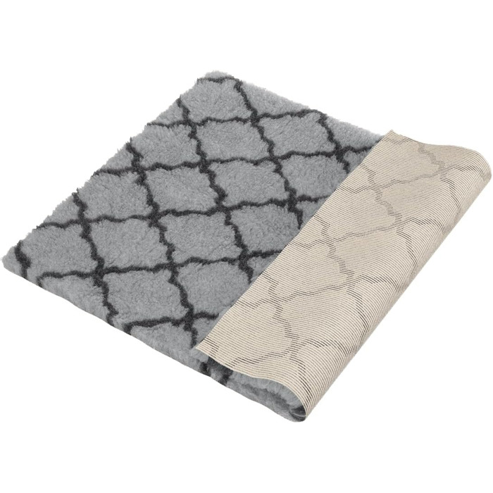 Медичне ліжко для собак Premium - ковдра для собак: нековзна, вологопоглинаюча, дихаюча та пральна (70 x 100 см) (70x100 см, Треліс-сірий)