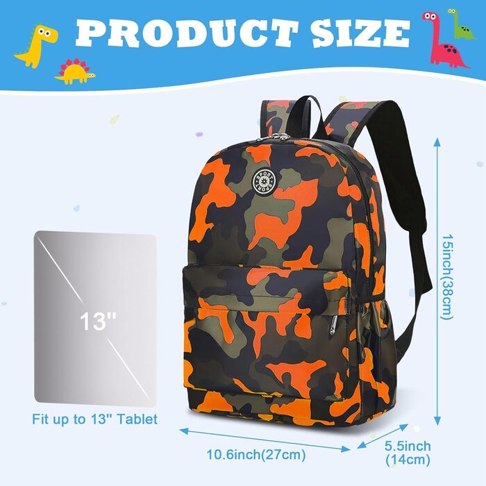 Дитячий рюкзак для хлопчика Kinderrucksack: міні-рюкзак, рюкзак у дитячий садок, шкільний рюкзак, сумка для малюків (#3 Помаранчевий-a)