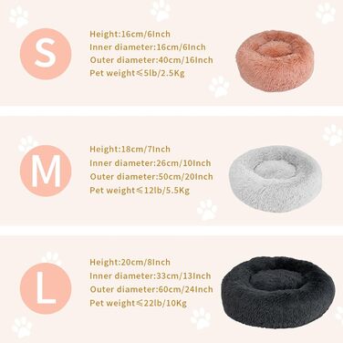 Крісло-лежанка для котів та собак 50 см, м'яке, плюшеве, антиковзаюче, легко миється, темно-сірий колір