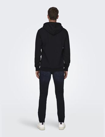 Чоловічий худі Only & Sons ONSCERES Sweatshirt, чорний, розмір L