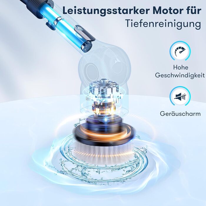 Електрична щітка для прибирання CB18 Uythumidid: 7 насадок, 3 швидкості, LED дисплей для ванної, кухні, авто, підлоги