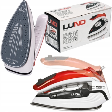 Дорожня праска 1100 Вт, складана, з керамічною підошвою та 3 режимами прасування