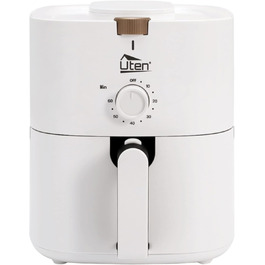 Фритюрниця без олії 4L, 1500W, для 2-6 осіб, з попереднім нагрівом та функцією підтримання тепла, 32 рецепти, білий колір