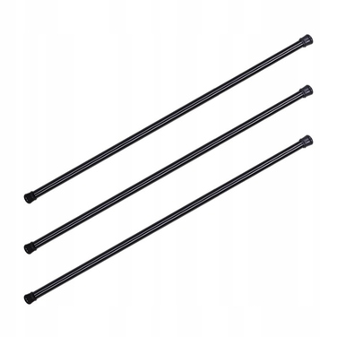 Розсувна штора для ванної Gold start 160-300 x 25 мм, чорна