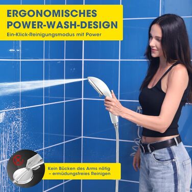 Душова лійка FASDUNT з фільтром від вапняного нальоту, 8 режимів, шланг 2м - для жорсткої води