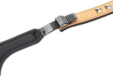 Нашийник для собак середніх порід Ferplast Giotto Luxor з натуральної шкіри, з срібними заклепками, розмір S (бежевий)