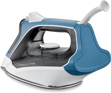 Праска Rowenta Effective 2 з подачею пари 30 г/хв, 2200 Вт, синій/сірий, Anti-Kalk, INOX-підошва, DX1531D1