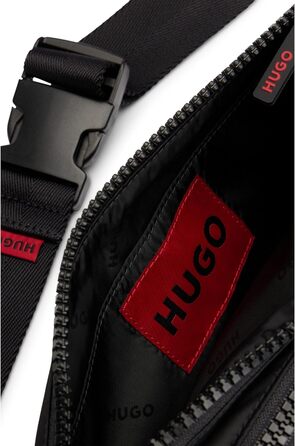 Чоловіча поясна сумка Hugo Ethon 2.0N з логотипом, чорна
