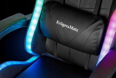 Ігрове крісло Kruger&Matz GX-150, штучна шкіра, чорне