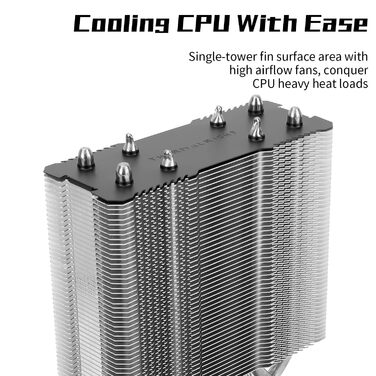 Thermalright Assassin X 120 SE - Кулер для CPU з 4 Heatpipes, тихий вентилятор TL-C12C PWM, сумісний з AM4/AM5/Intel LGA1150/1151/1200/1700/1851