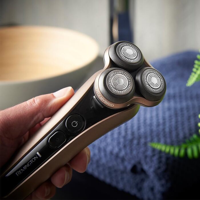 Електричний голчастий верстат Remington X5 (XR1755) з гібридною системою SynX: для чоловіків, гоління мокрою та сухою, з тримером, бронзовий