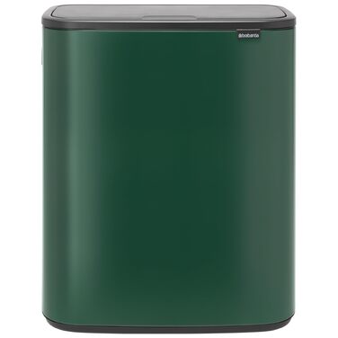 Сміттєвий бак Brabantia білий 60 літрів з внутрішнім відром (Pine Green)