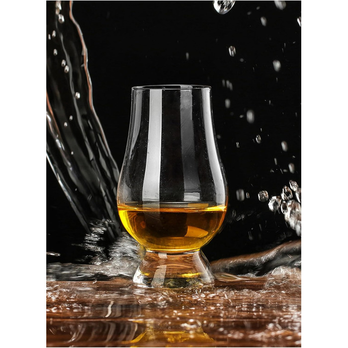 Набір склянок для віскі 6 шт. | Склянка для віскі 200 мл | Елегантні склянки для віскі з кришталевого скла | Склянки для віскі з скла, придатні для миття в посудомийній машині | Ідея подарунка для чоловіків