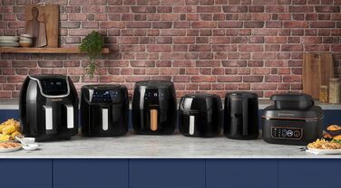 Фритюрниця електрична Russell Hobbs подвійна 8.5л з технологією Rapid Air Fryer, 8 програм, сенсорний екран, кошики 4.25л, посудомийна безпека 27290-56S
