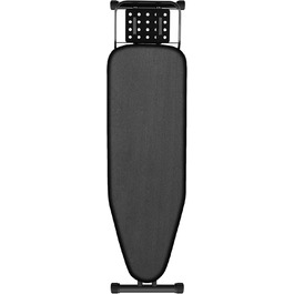 Гладильна дошка Jumbo 120 x 38 см з підставкою для праски, регульована висота до 95 см, чорна