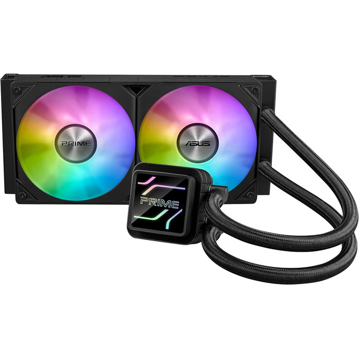ASUS Prime LC 240 ARGB - Система водяного охолодження CPU з RGB підсвіткою (2 вентилятори, 400 мм шланги, підтримка Intel LGA 1851/1700/1200/115X, AMD AM5)