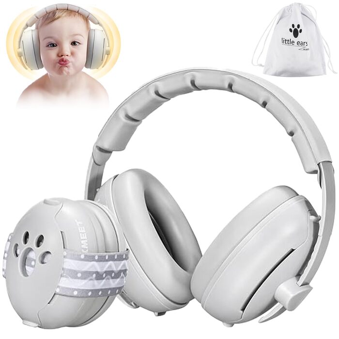 Навушники для захисту вух немовлят, 2 в 1, захист від шуму, для сну, подорожей, гучних місць