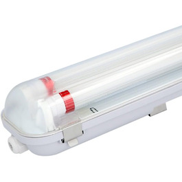 HOFTRONIC LED світильник для вологих приміщень 150 см 60W 6000K холодне біле світло, 10500 лм, 175 лм/Вт, без мерехтіння, з'єднуваний, T8, IP65, водостійкий, подвійний, для гаража, підвалу, офісу