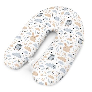 Подушка для вагітних Amilian Stillkissen 170 см XXL – подушка для сну на боці, подушка для годування, сіра та бежева