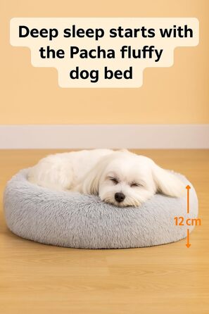 Кругле ліжко для собак та котів Flamingo, м'яке, з подушкою, діаметр 55 см, рожеве, 55x55x12 см