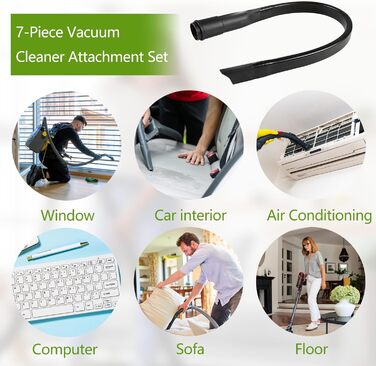 Насадки для пилососа PIWOSGOL7Stk - універсальний комплект для прибирання, 32/35 мм