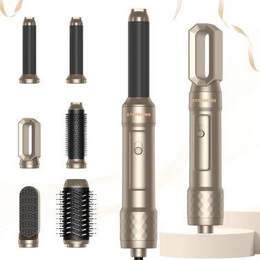 Набір для укладки волосся Pro Hairstyler 6 в 1: фен-щітка, локони, об'єм, сушка, випрямлення (Atopskins, 1000W)