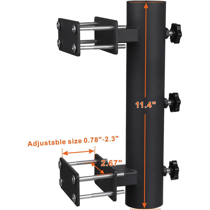 VANROUG Durable Umbrella Holder, Patio Umbrella Stand, Umbrella Stand, Bench, Buddy, Umbrella Holder, Fixed Clip, Umbrella Clamp for Deck, Railing, Beach, Courtyard, Boats, Hatches