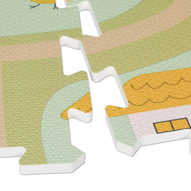 Relaxdays Puzzle Mat Farm