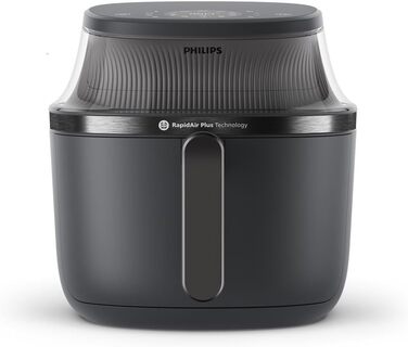 Philips Airfryer 3000 Series 4.2L, Viewing Window, 16-in-1 Airfryer, RapidAir Plus Technology, Less Fat, HomeID Recipe App, Effortless Cleaning (NA320/00)