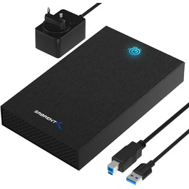 Корпус для жорсткого диска/док-станція Sabrent для 2.5' та 3.5' SATA HDD/SSD – USB 3.0, 5 Gbps, без інструментів, LED, Plug & Play (EC-KSL3)