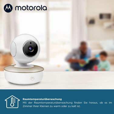 Дитячий відеоняня Motorola VM483 з камерою, інфрачервоним підсвічуванням та функцією двостороннього зв'язку