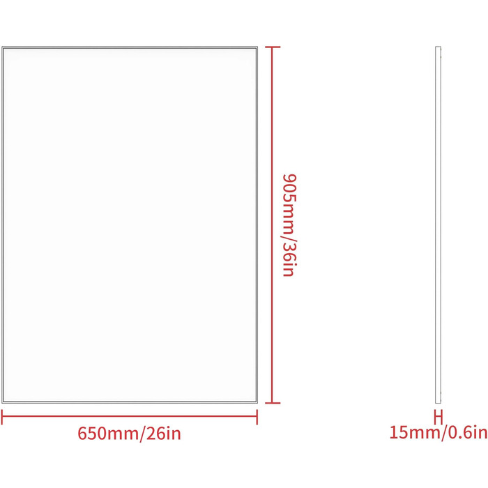 Дзеркало кругле Anyhi без рами, 40.6 см, для ванної, вітальні, спальні, монтаж на стіну, чорний