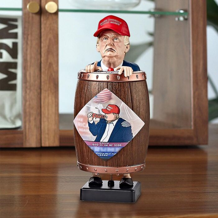 GETBSTOOP Trump Merchandise - Cigarette Dispenser with MAGA Hat, 2024 Donald Trump Santa Cigarette Tip Cases, Funny Trump Gifts, Collectibles, Prank Toys, and Novelty Gag Gift